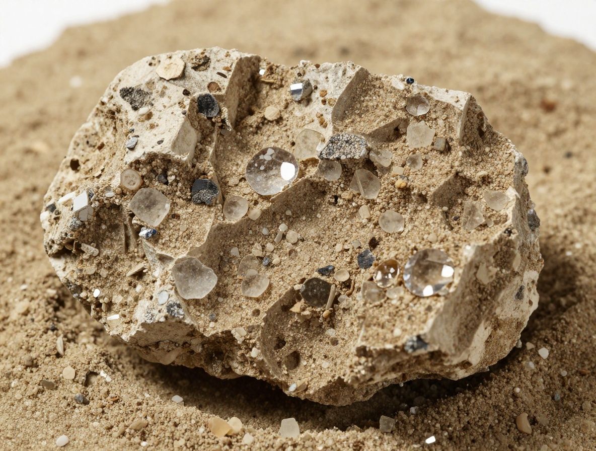 Makrofotografia naturalnych kryształów minerałów na czarnym tle laboratoryjnym — bielusieńkie, wielościenne struktury krystaliczne z połyskiem, reprezentujące surowce mineralne stosowane w suplementacji